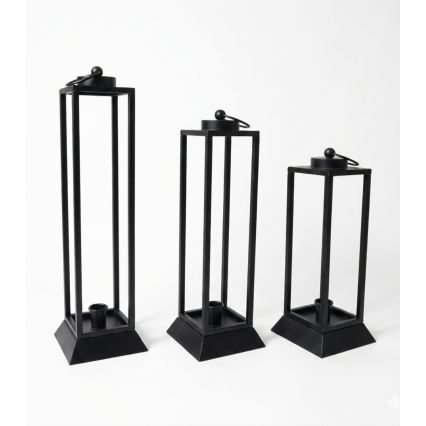 HALL Decorative Lantern, 34 cm, Black