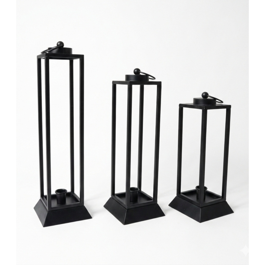 HALL Decorative Lantern, 34 cm, Black