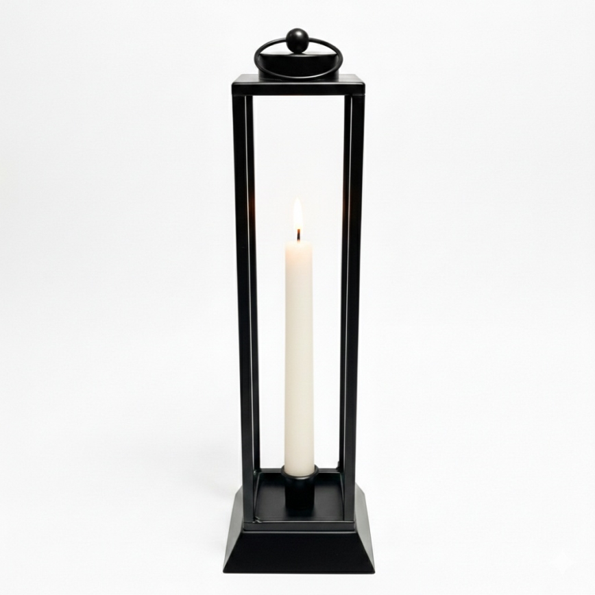 HALL Decorative Lantern, 34 cm, Black