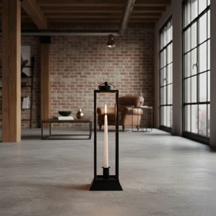 HALL Decorative Lantern, 39.5 cm, Black