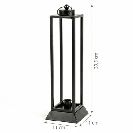 HALL Decorative Lantern, 39.5 cm, Black