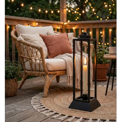 HALL Decorative Lantern, 45.5 cm, Black