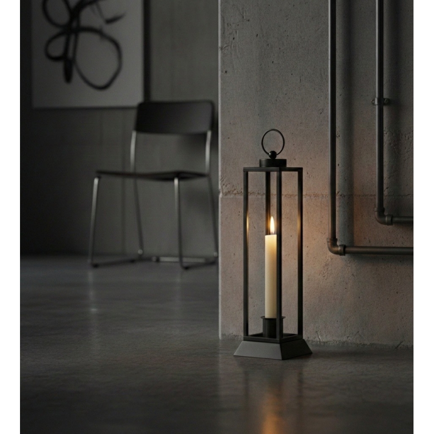 HALL Decorative Lantern, 45.5 cm, Black