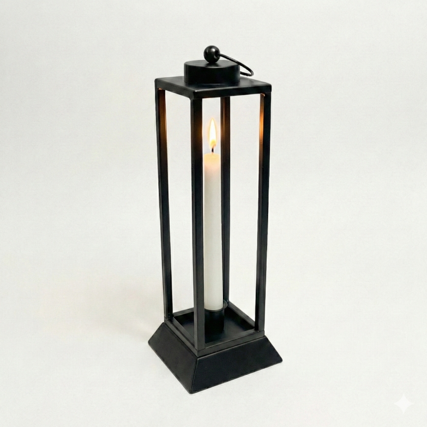 HALL Decorative Lantern, 45.5 cm, Black