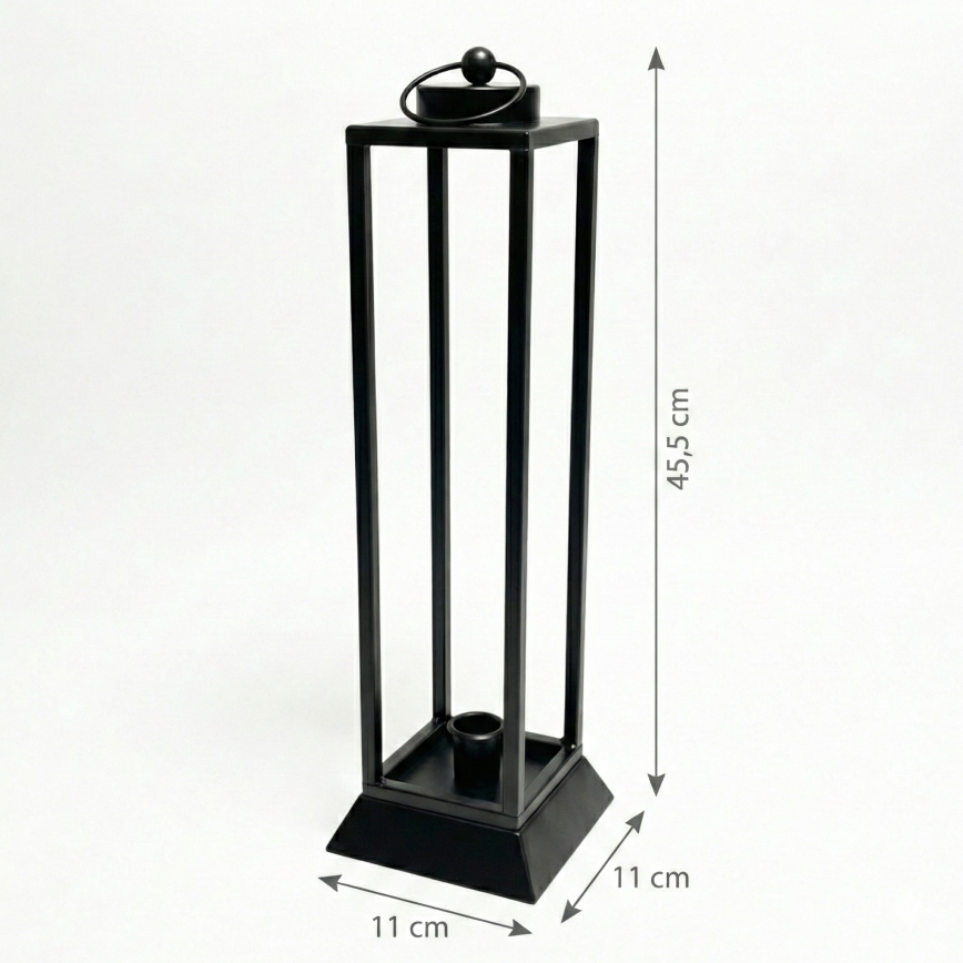 HALL Decorative Lantern, 45.5 cm, Black
