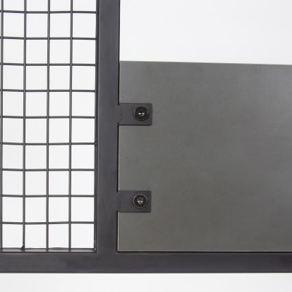 Hallway wall NOMAD 182x78 cm black/anthracite