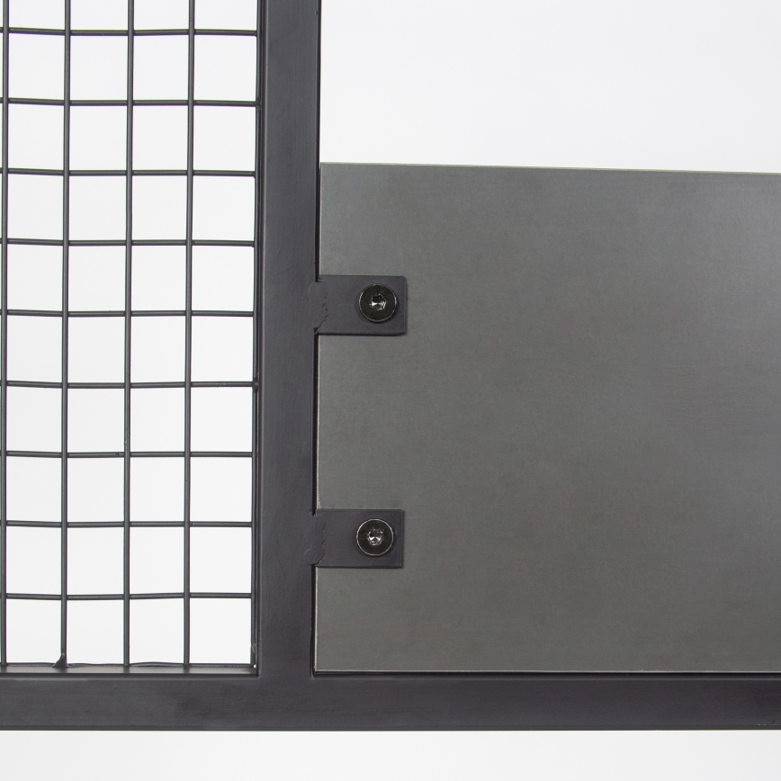 Hallway wall NOMAD 182x78 cm black/anthracite