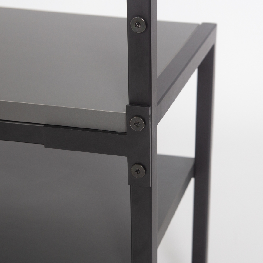 Hallway wall NOMAD 182x78 cm black/anthracite