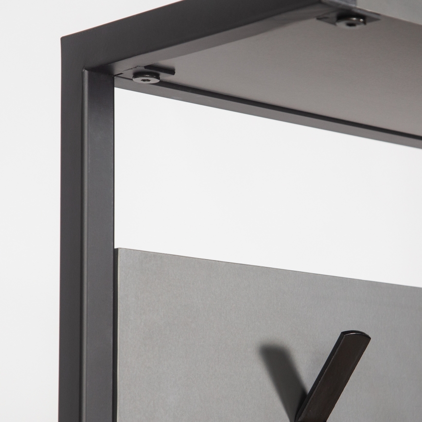 Hallway wall NOMAD 182x78 cm black/anthracite