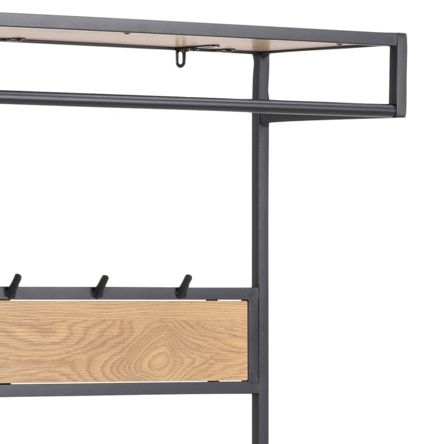 Hallway wall SARON oak/black