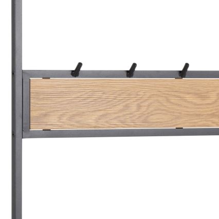 Hallway wall unit SARON oak/black