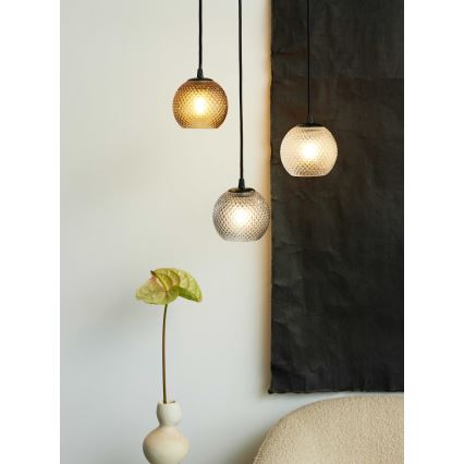 Halo Design 718368 - Cable-suspended pendant light NOBB 1xE27/40W/230V Ø 22 cm smoky brown