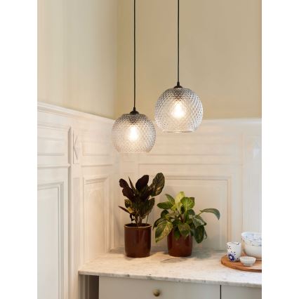 Halo Design 718436 - NOBB Cable Pendant Light 1xE27/40W/230V Ø 22 cm, Clear