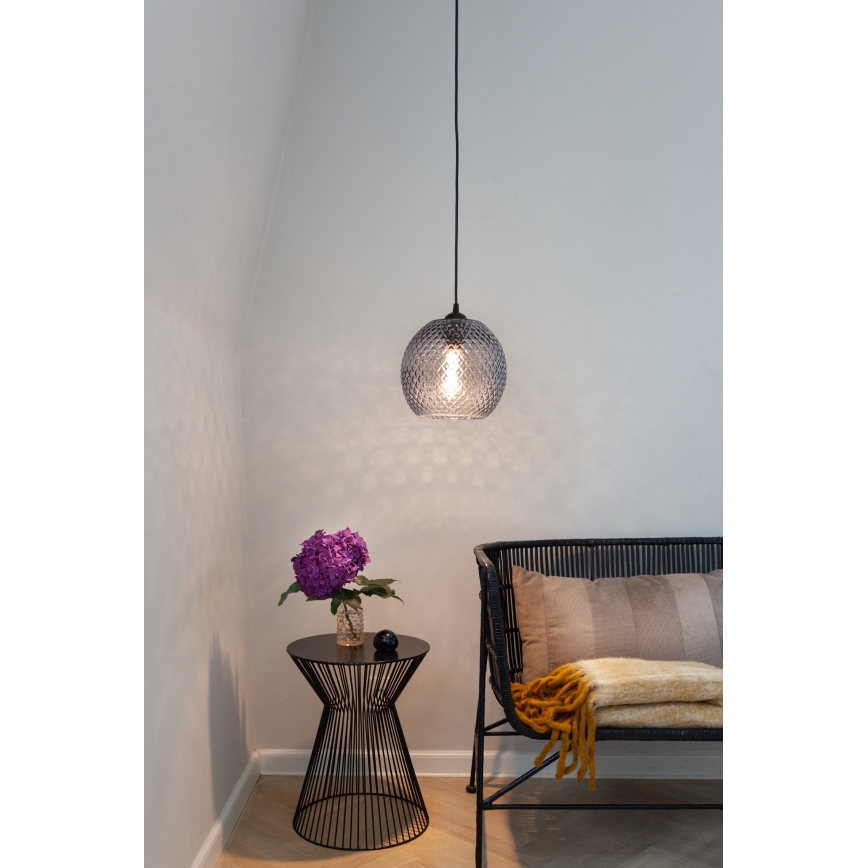 Halo Design 718443 - NOBB Cable-Suspended Pendant Lamp 1xE27/40W/230V Ø 22 cm Smoky Gray