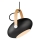 Halo Design 734344 - Cable-hung pendant DC 1x E27/40W/230V, Ø 26 cm, Black/Oak