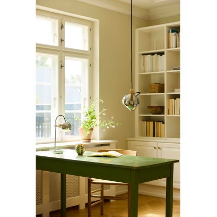 Halo Design 734443 - Cable pendant DC 1xE27/40W/230V Ø 18 cm Polished chrome/oak