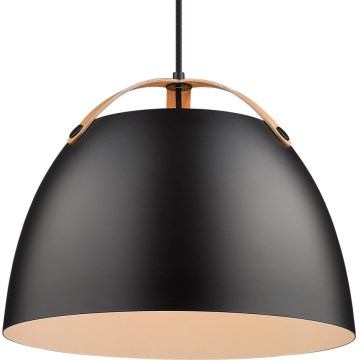 Halo Design 734887 - OSLO Cable Pendant Lamp 1xE27/40W/230V Ø 40 cm Black/Oak