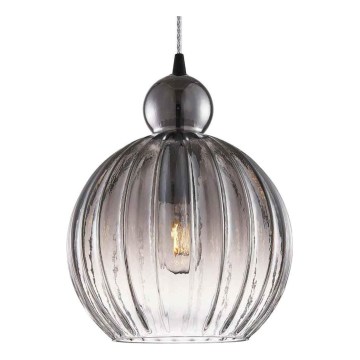 Halo Design 737338 - Cable-hung pendant light BALL BALL 1xE27/40W/230V Ø 32 cm smoky gray