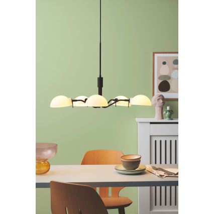 Halo Design 740369 - KJOBENHAVN 5-light cable pendant 5xG9/28W/230V Ø 50 cm black