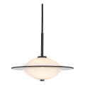 Halo Design 743582 - ORBIT cable-suspended pendant 1xG9/7W/230V, Ø 24 cm, white/black/smoked grey