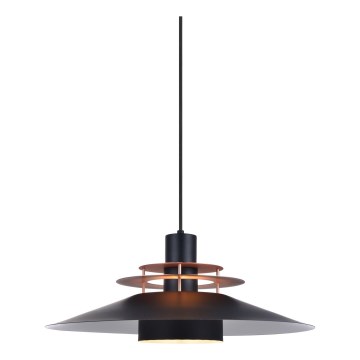 Halo Design 744503 - RIVOLI cable-hung pendant light 1xE27/40W/230V Ø 50 cm black/copper