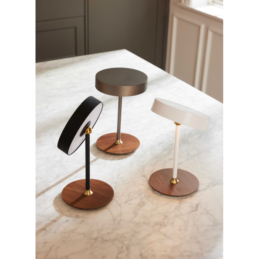 Halo Design 745760 - LED Dimmable Rechargeable Table Lamp ON THE MOVE LED/2,5W/4000 mAh white/wood