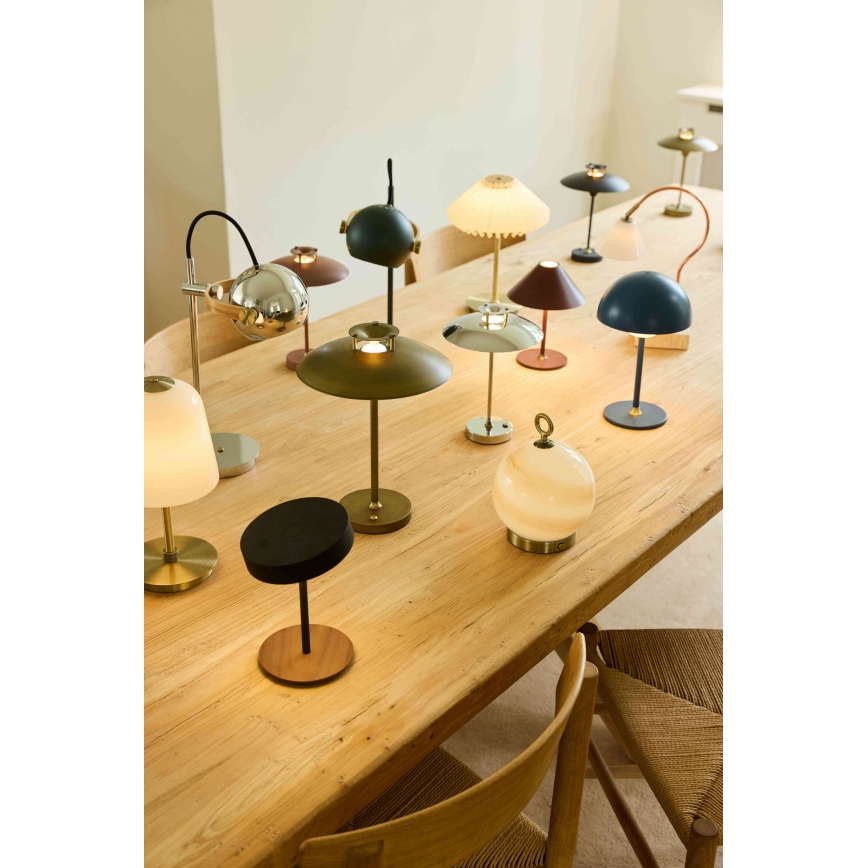 Halo Design 746149 - MINI STEPP Dimmable Rechargeable Outdoor Table Lamp LED/1.8W/1600 mAh IP44 Brass