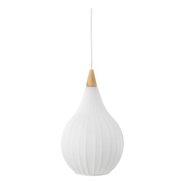 Halo Design 746262 - DROPS cable-hung pendant light 1xE27/40W/230V, Ø 30 cm, white/oak
