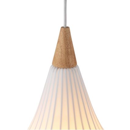 Halo Design 746262 - DROPS cable-hung pendant light 1xE27/40W/230V, Ø 30 cm, white/oak