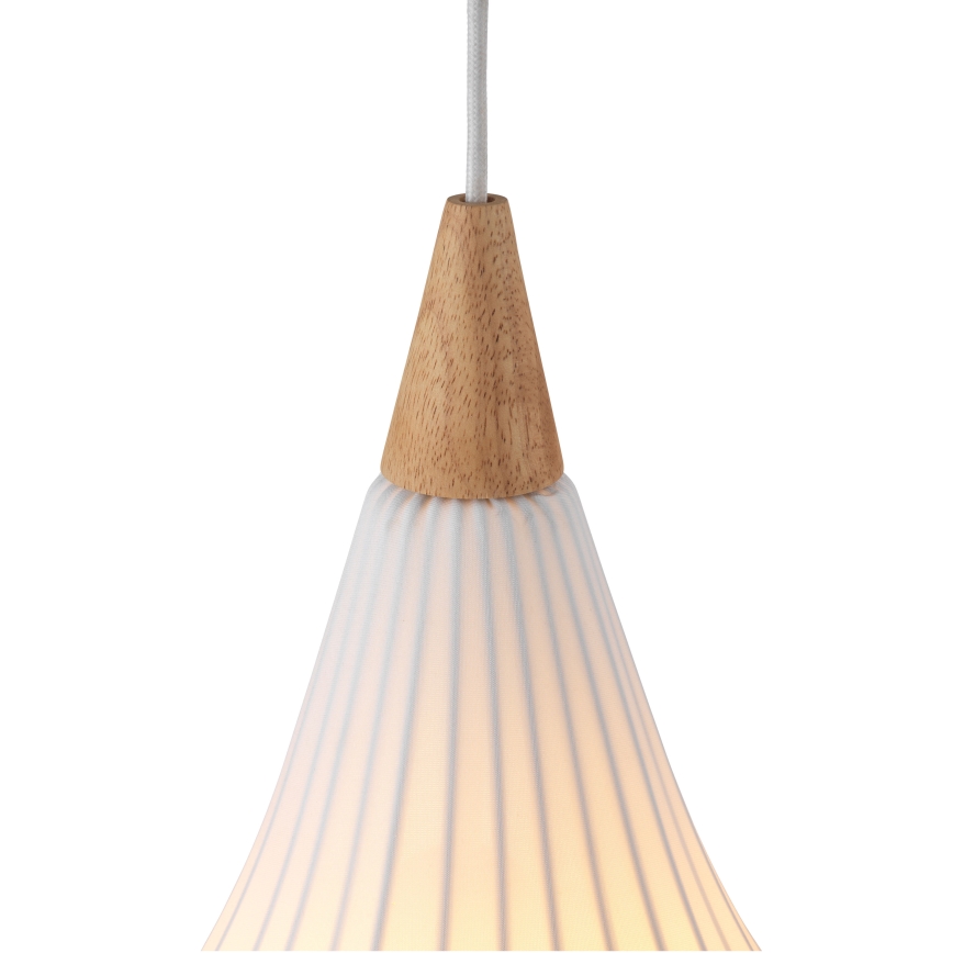 Halo Design 746262 - DROPS cable-hung pendant light 1xE27/40W/230V, Ø 30 cm, white/oak