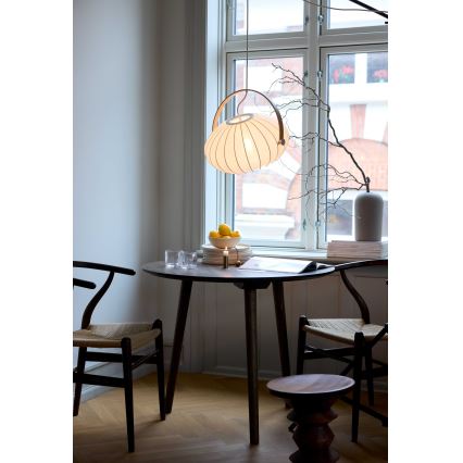 Halo Design 746347 - DC cable pendant, 1xE27/40W/230V, Ø 40 cm, white/oak