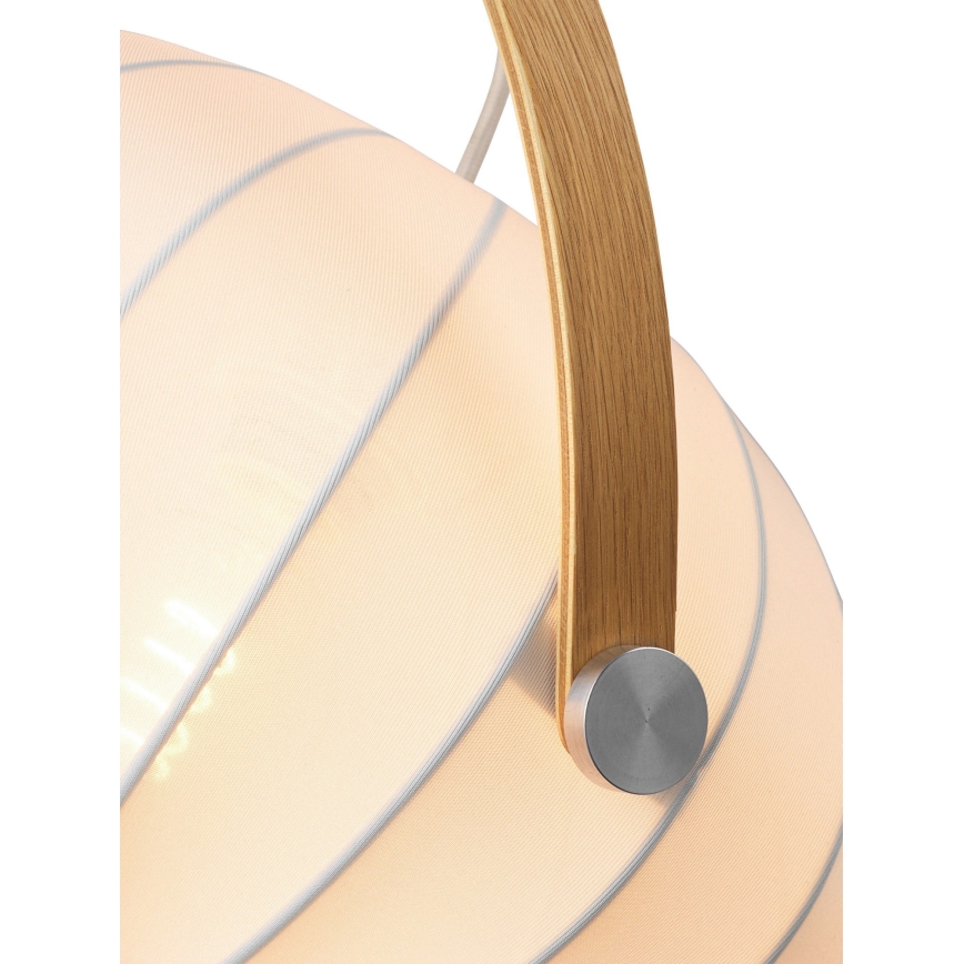 Halo Design 746347 - DC cable pendant, 1xE27/40W/230V, Ø 40 cm, white/oak