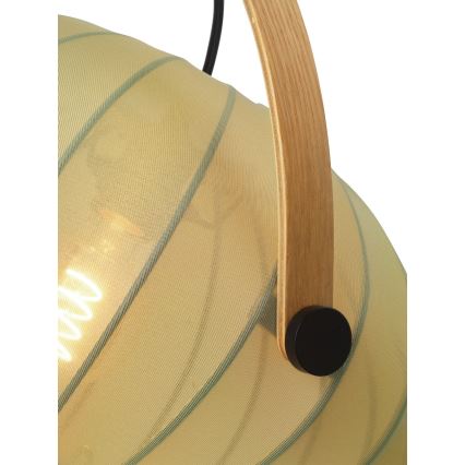 Halo Design 746361 - Pendant light on cable DC 1xE27/40W/230V Ø 40 cm green/oak