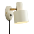 Halo Design 746873 - VOGUE Wall Spotlight 1xE27/40W/230V Cream/Brass