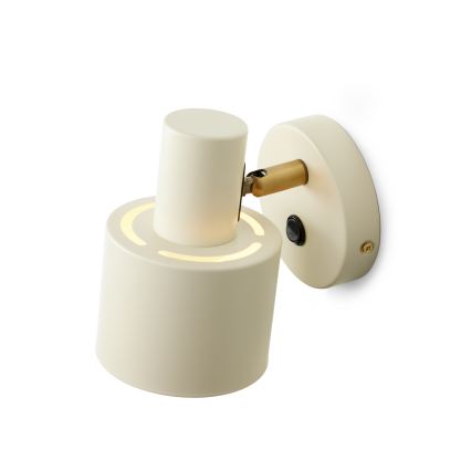 Halo Design 746873 - VOGUE Wall Spotlight 1xE27/40W/230V Cream/Brass