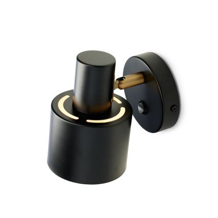 Halo Design 746880 - VOGUE wall spotlight 1xE27/40W/230V black/brass