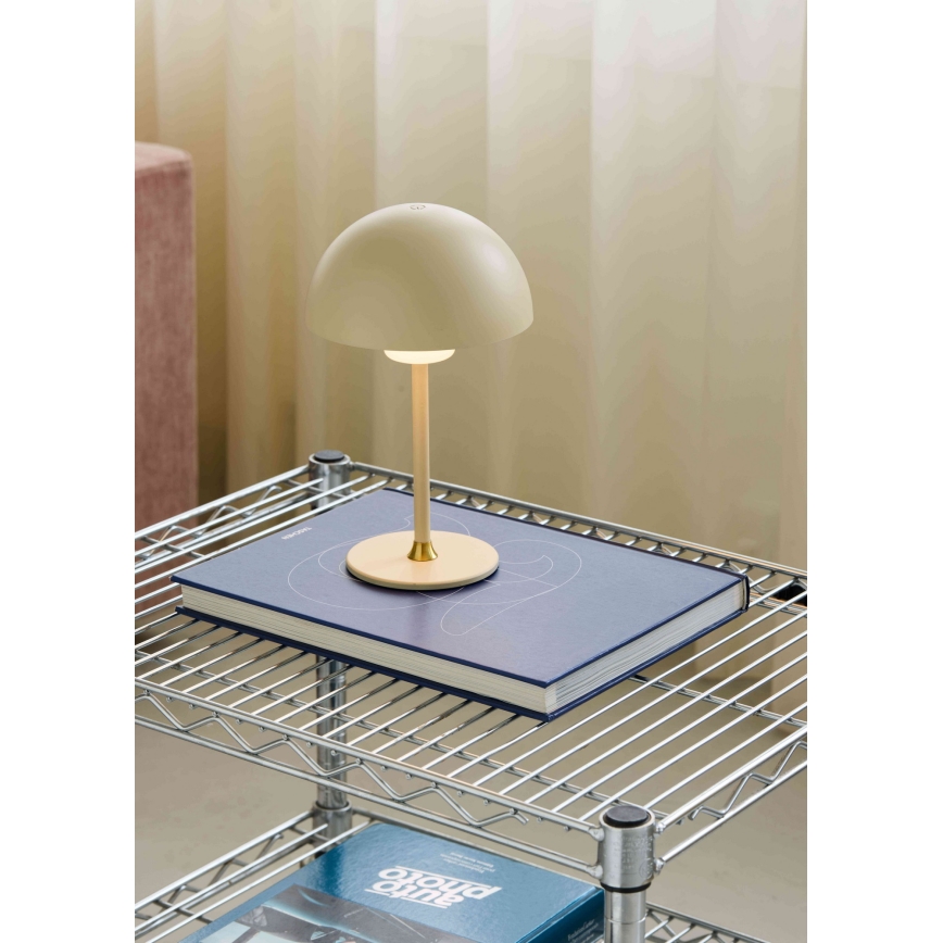 Halo Design 747597 - LED Dimmable Rechargeable Table Lamp MOON LIGHT LED/2.7W/2600 mAh Cream