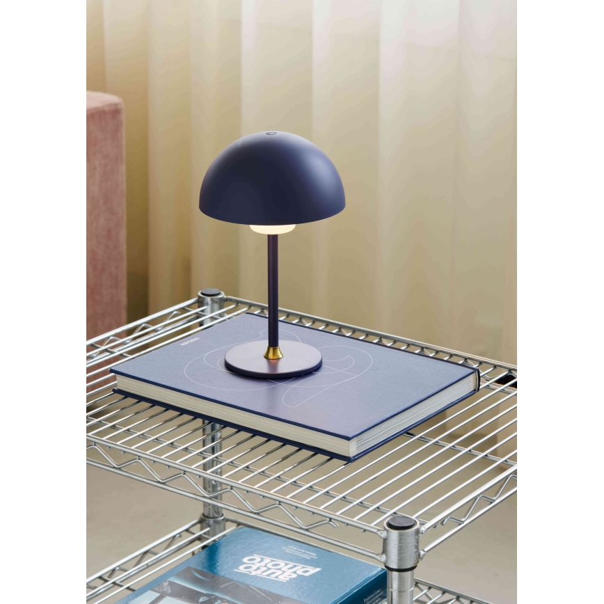 Halo Design 747603 - LED Dimmable Rechargeable Table Lamp MOON LIGHT LED/2.7W/2600 mAh Blue