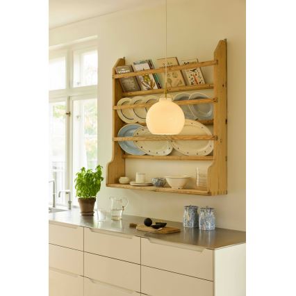 Halo Design 748068 - Cable-hung pendant light TOSCANA 1xE27/40W/230V Ø 36 cm cream/brass