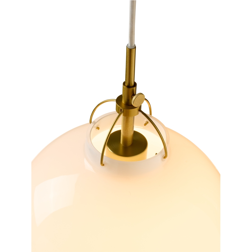 Halo Design 748068 - Cable-hung pendant light TOSCANA 1xE27/40W/230V Ø 36 cm cream/brass