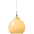 Halo Design 748075 - Cable-hung pendant light TOSCANA 1xE27/40W/230V Ø 36 cm beige/brass