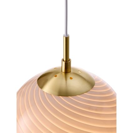 Halo Design 748570 - CANDY cable-hung pendant light 1xE27/25W/230V Ø 30 cm grey/brass