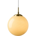 Halo Design 748587 - CANDY cable-suspended pendant 1xE27/25W/230V Ø 30 cm beige/brass