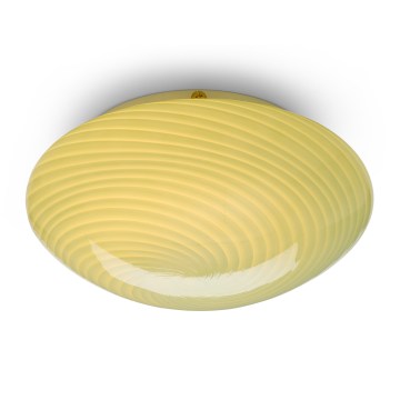 Halo Design 748747 - Ceiling light CANDY 1xE27/40W/230V Ø 30 cm green/brass