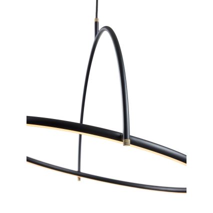 Halo Design 749539 - TILT LED Dimmable Cable Pendant LED/40W/230V Ø 40 cm Black