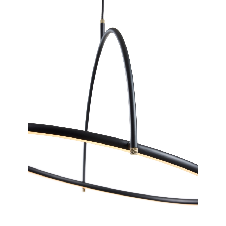 Halo Design 749539 - TILT LED Dimmable Cable Pendant LED/40W/230V Ø 40 cm Black