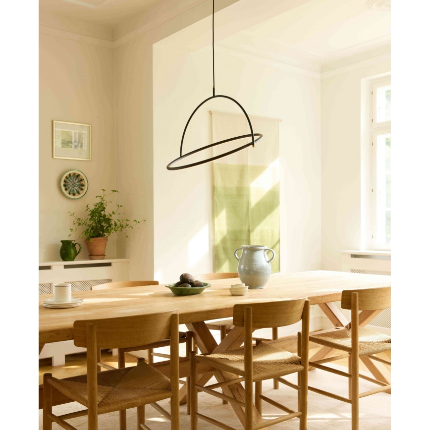 Halo Design 749546 - LED Dimmable Cable Pendant TILT LED/40W/230V Ø 60 cm Black
