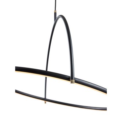 Halo Design 749546 - LED Dimmable Cable Pendant TILT LED/40W/230V Ø 60 cm Black