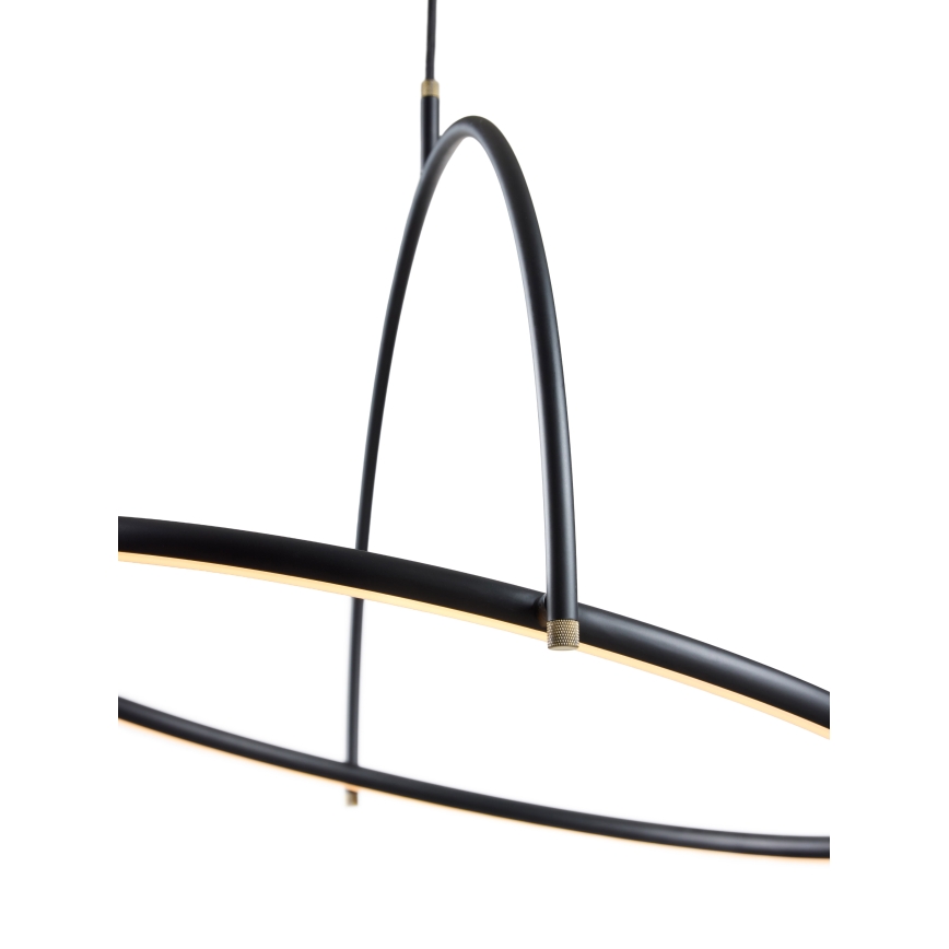 Halo Design 749546 - LED Dimmable Cable Pendant TILT LED/40W/230V Ø 60 cm Black