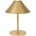 Halo Design 800841 - LED Dimmable Outdoor Rechargeable Table Lamp HYGGE LED/3W/4000 mAh IP54 Brass